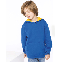 SWEAT-SHIRT CAPUCHE CONTRASTÉE ENFANT
