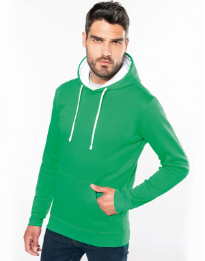 SWEAT-SHIRT CAPUCHE CONTRASTÉE HOMME