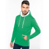 SWEAT-SHIRT CAPUCHE CONTRASTÉE HOMME