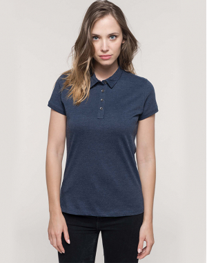 Polo jersey manches courtes femme