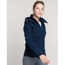 VESTE SOFTSHELL À CAPUCHE AMOVIBLE FEMME