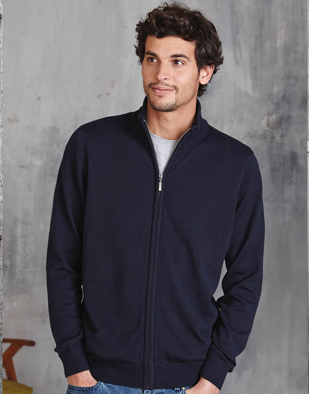 Cardigan zippé homme