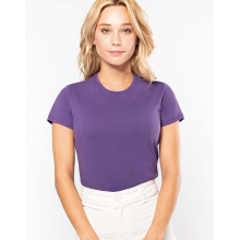 T-shirt col rond manches courtes femme