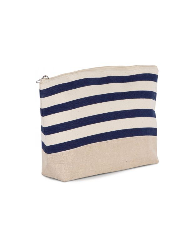 Pochette accessoires imprimé marin