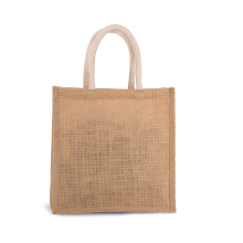 Sac style cabas en toile de jute - grand modèle