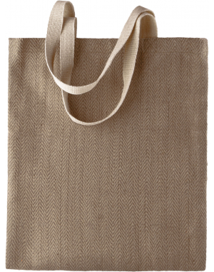 SAC EN TOILE DE JUTE TEINT 100% NATUREL
