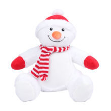 PELUCHE ZIPPÉE BONHOMME DE NEIGE