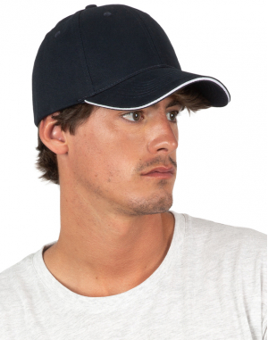 Casquette sandwich contrasté - 6 P