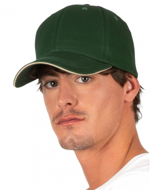 Casquette avec sandwich contrasté - 6 P