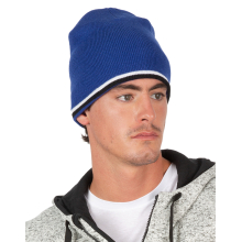BONNET AVEC BANDE BICOLORE
