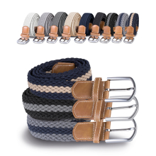 Ceinture tressée élastiquée