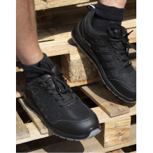 All Black Safety Trainer - size 3