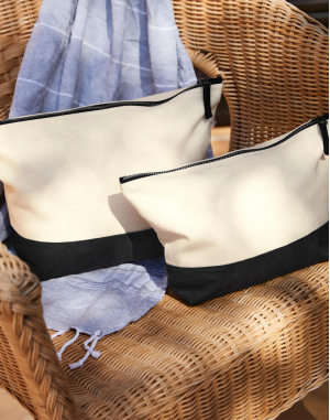 Pochette coton bi-couleur