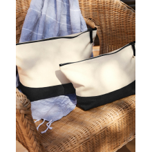 Pochette coton bi-couleur