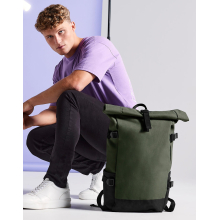 Block Roll-Top Backpack