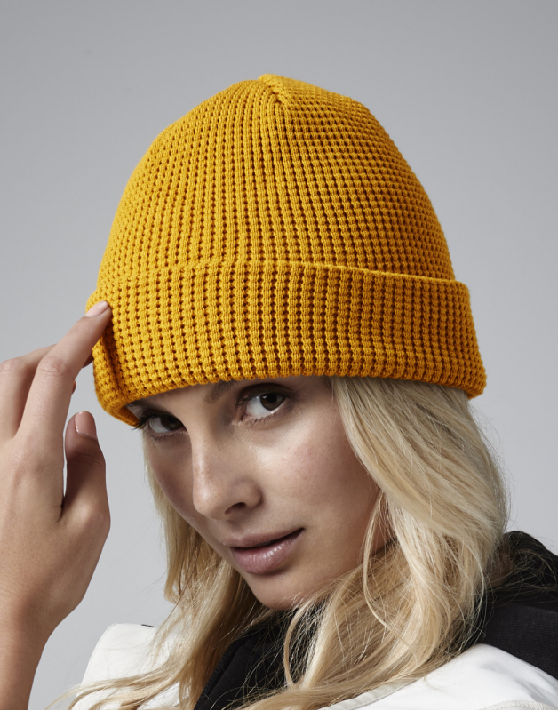 Organic Cotton Waffle Beanie