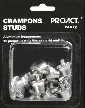 12 CRAMPONS ALU HEXA